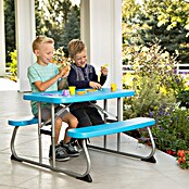Lifetime Kinder-Picknicktisch mit Bänken (L x B x H: 83 x 90 x 54 cm, Polypropylen, Blau) | BAUHAUS