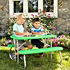Lifetime Kinder-Picknicktisch mit Bänken (L x B x H: 83 x 90 x 54 cm, Polypropylen, Grün) | BAUHAUS