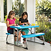 Lifetime Kinder-Picknicktisch mit Bänken (L x B x H: 83 x 90 x 54 cm, Polypropylen, Blau) | BAUHAUS