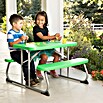 Lifetime Kinder-Picknicktisch mit Bänken (L x B x H: 83 x 90 x 54 cm, Polypropylen, Grün) | BAUHAUS