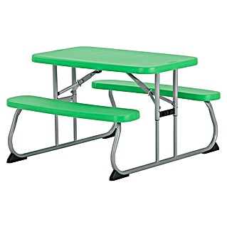 Lifetime Kinder-Picknicktisch mit Bänken (L x B x H: 83 x 90 x 54 cm, Polypropylen, Grün)