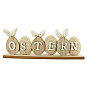 Dekofigur Ostern (L x B x H: 28 x 5 x 11 cm, Natur/Weiß, Holz) | BAUHAUS