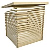 Karibu Blockbohlenhaus Bastrup 7 (333 x 674 cm, Wandstärke: 28 mm, Pultdach, Ausführung: Mit Anbau)