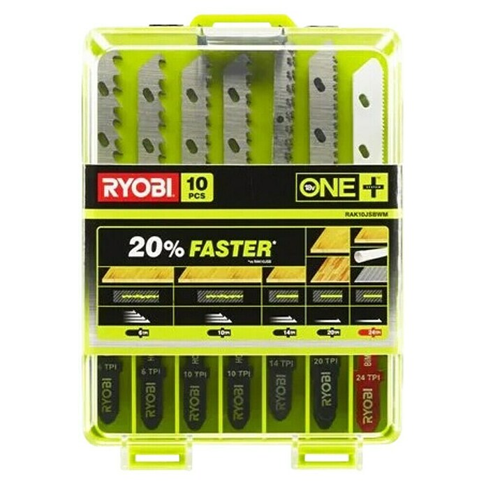 Ryobi Decoupeerzaagbladenset RAK10JSBWM (Passend bij: RJS720, RJS750, RJS850, RJS980, RJS1050, R18JS, R18JS7) | BAUHAUS