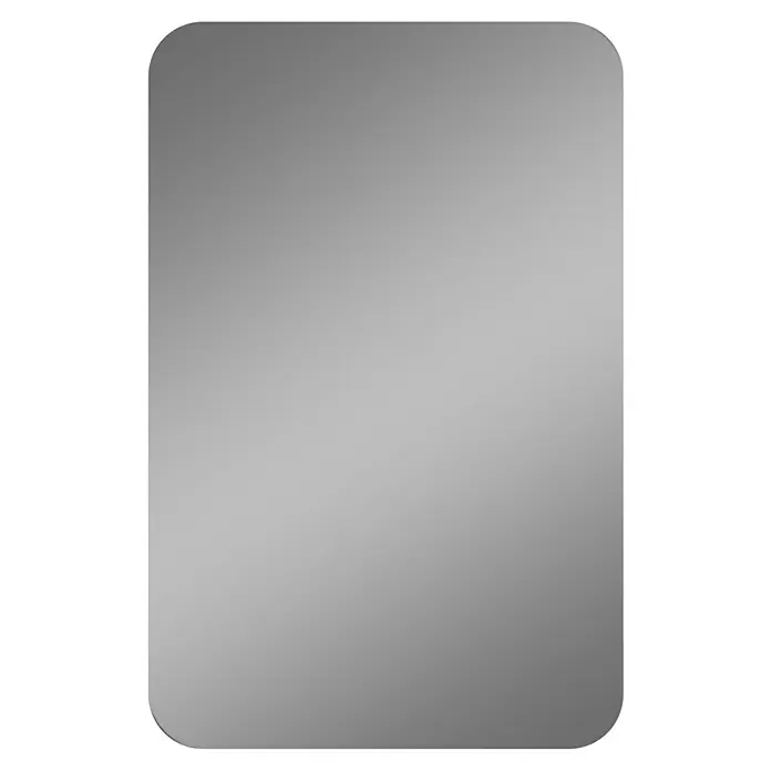 DSK Spiegelschrank Square - B x H: 40 x 60 cm, Schwarz - Elegantes, rechteckiges, abgerundetes Spiegeldesign mit einem sanften Farbverlauf, das jedem Raum ein modernes Flair verleiht.