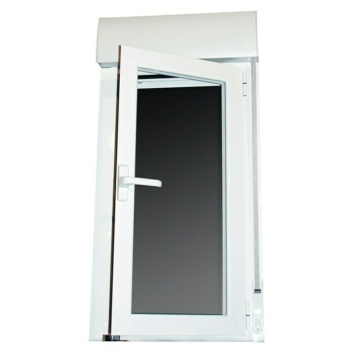 Oknum Ventana de aluminio Practicable (60 x 115 cm, Apertura: Derecha, Blanco)