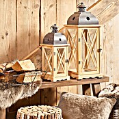 Boltze Holz-Laterne Bristol (L x B x H: 22 x 22 x 59 cm, Kiefer)
