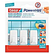 Tesa Powerstrips Colgador adhesivo S (Plástico, Blanco)