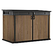 Keter Garten-Aufbewahrungsbox Signature Venetian Grande Store (Außenmaß inkl. Dachüberstand (B x T): 190,5 x 109,3 cm, Braun, Kunststoff) | BAUHAUS