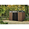 Keter Gerätehaus Signature Venetian Pent 11x7 (Außenmaß inkl. Dachüberstand (B x T): 340 x 218 cm, Kunststoff, Braun, 7,4 m²) | BAUHAUS