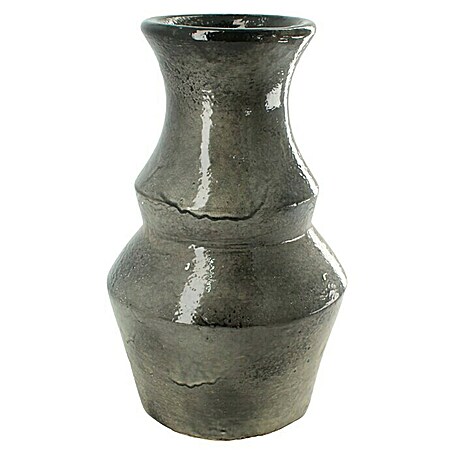 Vase (Ø x H: 17 x 30 cm, Grau)