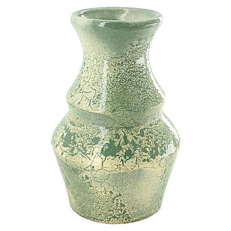 Vase (Ø x H: 15 x 27 cm, Grün)