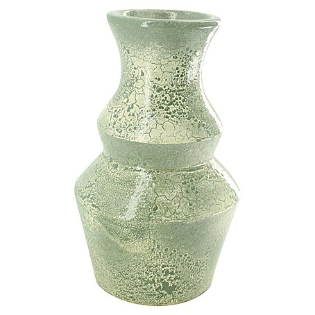 Vase (Ø x H: 17 x 30 cm, Keramik, Grün)