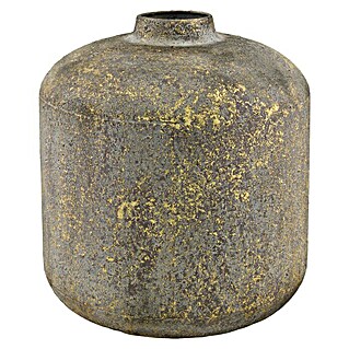 Vase (Ø x H: 23 x 25 cm, Metall, Antik Gold)