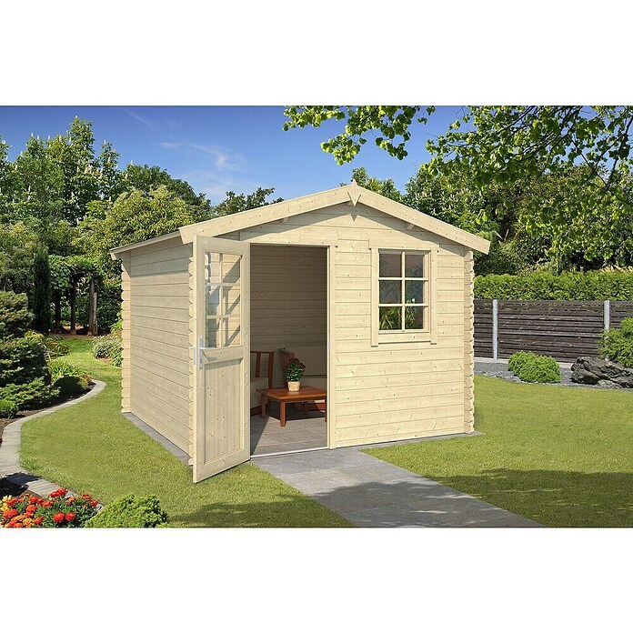 Tuinhuis Nina 230 (250 x 307 x 234 cm, Vuren, Onbehandeld) | BAUHAUS