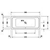 Duravit D-Code Badewanne (180 x 80 cm, Ablauf: Mittig, Sanitäracryl, Weiß)