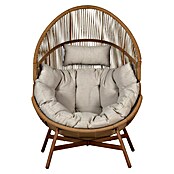 Loungesessel Ruhekokon (B x T x H: 100 x 98 x 142 cm, Metall, Kunststoffgeflecht, Natur) | BAUHAUS