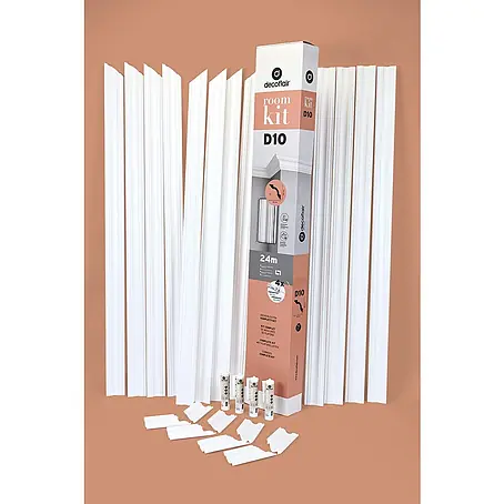 Nmc Decoflair Zierprofil-Set Roomkit D10 mit Ecken und Kleber