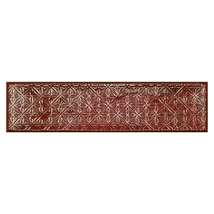 BHS Showroom Revestimiento de pared Rain Decor - 7,5 x 30 cm, Bordeaux, Brillante - Adornado con un elegante patrón geométrico que irradia una elegancia moderna y atemporal.