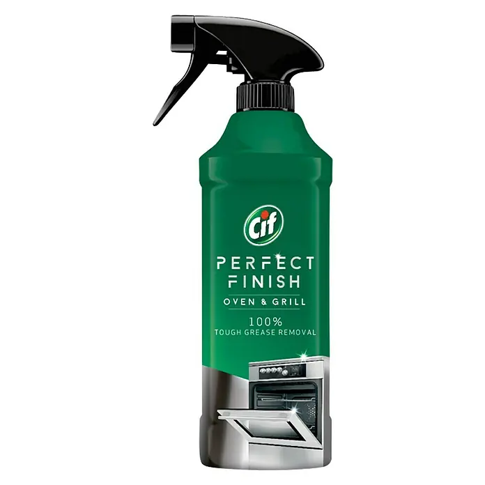 Cif Limpiador para horno y parrilla Perfect Finish - 435 ml, Botella con cabezal rociable - Cif Perfect Finish Limpia Horno & Grill para la eliminación sin esfuerzo de grasa y alimentos incrustados. Para hornos y parrillas brillantes.