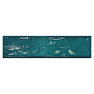 BHS Showroom Revestimiento de pared Rain (7,5 x 30 cm, Aquamarine, Brillante)