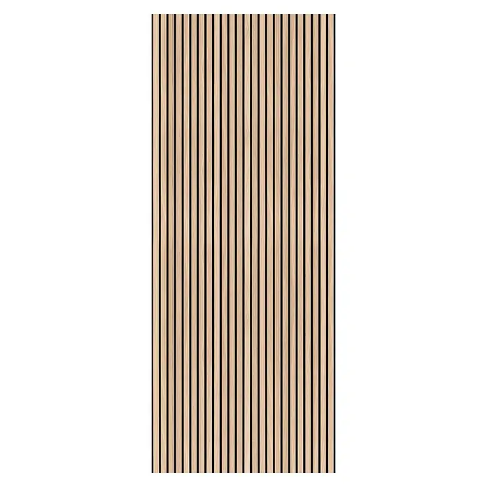 SanDesign Duschrückwandmuster - 17,5 cm x 7 cm x 3 mm, Scandi Light - Holzpaneelwand mit vertikalen Latten, die eine moderne und natürliche Ästhetik für Innenräume bietet.