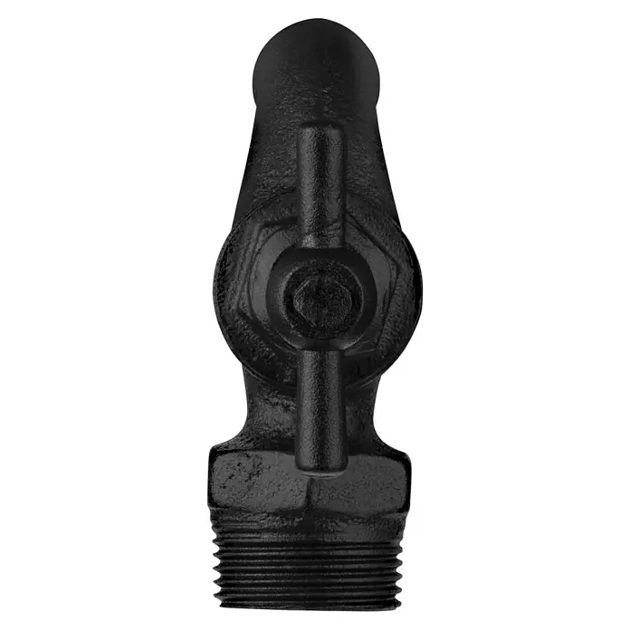 Walteco Rusticline Wasserhahn Tube - Stahl, Schwarz - Schwarzes Hahnstück mit robustem Design. Ideal für industrielle Anwendungen und als Ersatzteil im Sanitärbereich geeignet.
