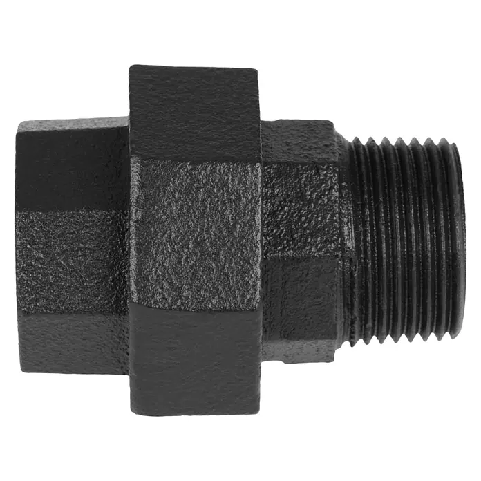 Walteco Rusticline Reduzierstück 3/4“ x 3/4“ Tube - Stahl, Schwarz, 2 Stk. - Schwarzes Rohrverbindungsstück mit Gewinde für stabile Installationen und zuverlässige Abdichtung, ideal für industrielle Anwendungen.