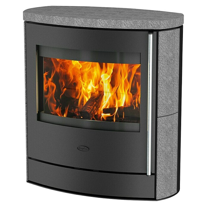 Fireplace Kaminofen Adamis (7 kW, Raumheizvermögen: 126 m³, Verkleidung: Speckstein, Schwarz)