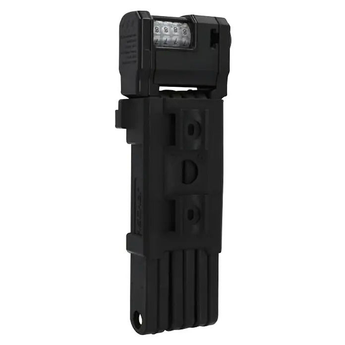 Fischer Faltschloss PROTEC PLUS+ FN110 - Länge: 110 mm - Ein schwarzes, faltbares Fahrradschloss mit Zahlencode. Bietet hohe Sicherheit und ist kompakt zu verstauen.