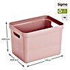 Sunware Aufbewahrungsbox Sigma Home (L x B x H: 35 x 24,6 x 24,3 cm, Kunststoff, Rosa) | BAUHAUS