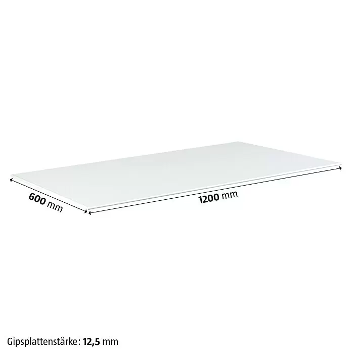 Rigips Gipskartonplatte Compact1.200 x 600 x 12,5 mm