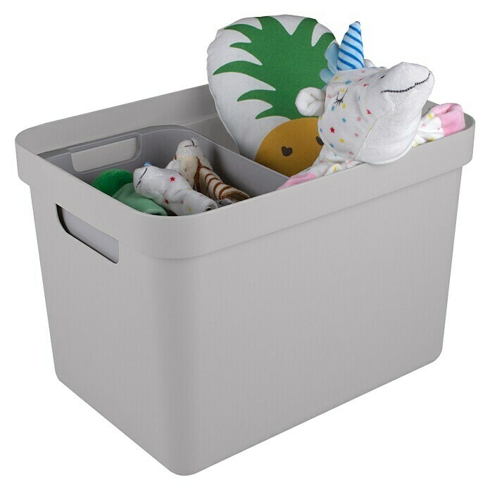 Sunware Opbergbox Sigma Home (l x b x h: 35 x 24,6 x 24,3 cm, Kunststof, Lichtgrijs) | BAUHAUS