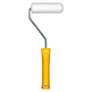 swingcolor Komfort Lackierroller (Breite Walze: 10 cm, Bügelstärke: 6 mm, Bügellänge: 15 cm, Weiß)