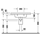 Duravit Starck 3 Waschtisch (48,5 x 85 cm, Keramik, Weiß)