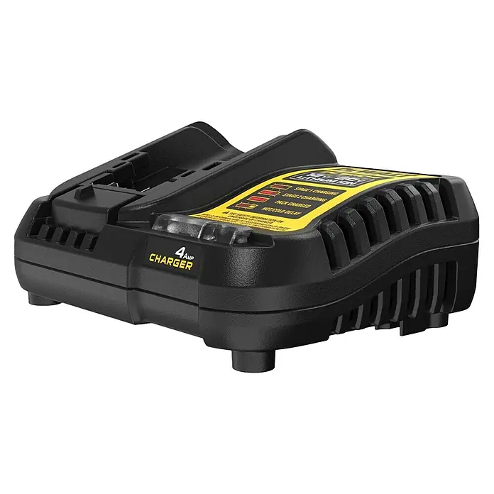 DeWalt XR 18V Akku & Ladegerät DCB1104M2-QW - 18 V, 2 Akkus, 4 Ah - Ein 12V-20V Lithium-Ionen 4 Ampere Akku-Ladegerät in Schwarz und Gelb zum Aufladen von Werkzeugakkus.