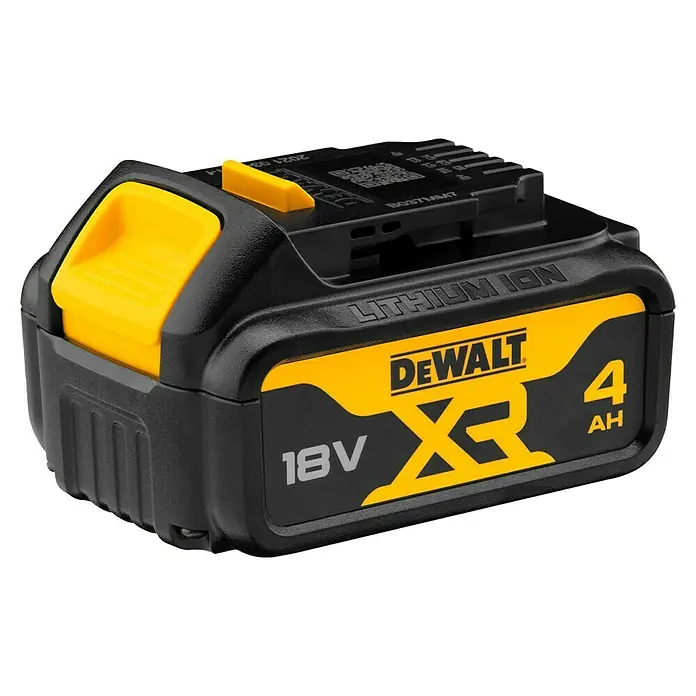 DeWalt XR 18V Akku DCB182-XJ - 18 V, Li-Ionen, 4 Ah - Ein DeWalt 18V XR 4Ah Akku, ideal für kabellose Elektrowerkzeuge. Kompatibel mit vielen DeWalt Werkzeugen für zuverlässige Leistung.