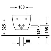 Duravit Happy D.2 Wand-Bidet (Keramik, Weiß)