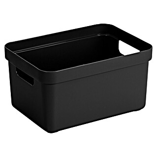 Sunware Sigma home Opbergbox (l x b x h: 35 x 24,6 x 18,3 cm, Kunststof, Zwart)