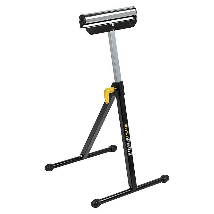 PowerPlus Caballete de trabajo POWX0700T - L x An x Al: 108 x 43 x 108 cm, Carga soportada: 60 kg - Un soporte de rodillos ajustable Powerplus para piezas de trabajo. Proporciona un soporte estable al trabajar con madera, metal o plástico.