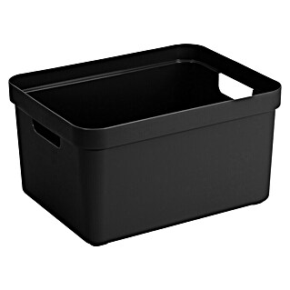 Sunware Sigma home Opbergbox (l x b x h: 44,5 x 34,5 x 24,3 cm, Kunststof, Zwart)