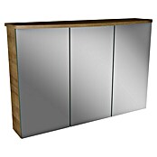 Camargue Swing K LED-Spiegelschrank (B x H: 90 x 70,2 cm, Mit Beleuchtung, Spanplatte, Berg Eiche) | BAUHAUS