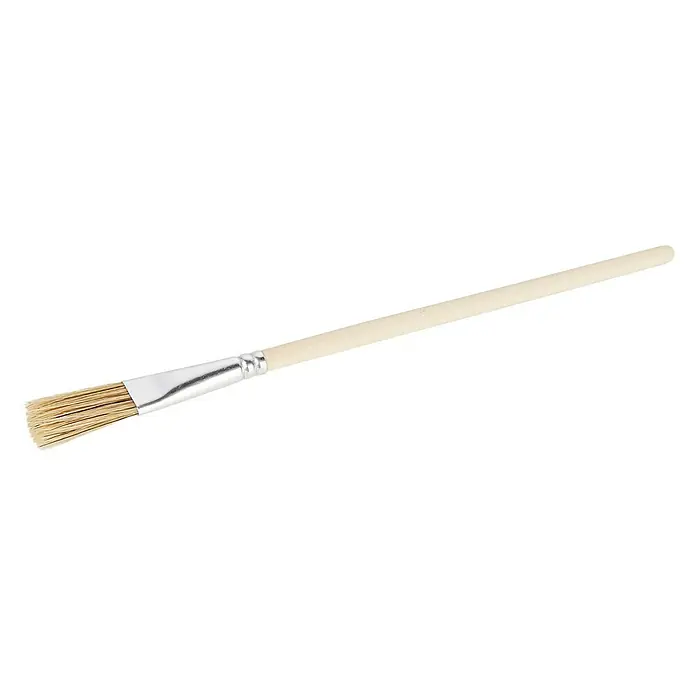 Universal-Pinsel - Größe Pinsel: 10, Chinaborsten, Holz - Pinsel mit Holzgriff und Metallzwinge, ideal für Kunst und Handwerk. Präzise und vielseitig einsetzbar.