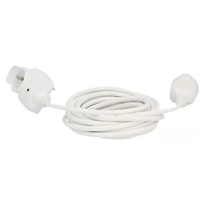 Verlängerungskabel PowerSplit5 m, Weiß, IP20, H05VV-F