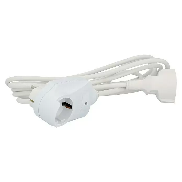 Verlängerungskabel PowerSplit5 m, Weiß, IP20, H05VV-F