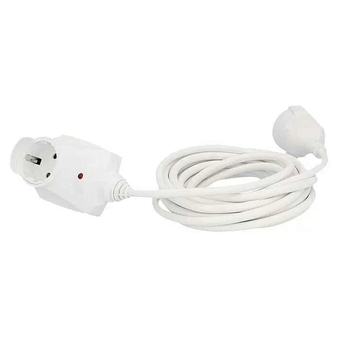 Verlängerungskabel PowerSplit5 m, Weiß, IP20, H05VV-F