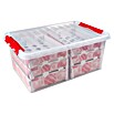 Sunware Aufbewahrungsbox Q-Line für Weihnachtskugeln (Passend für: 98 Christbaumkugeln (80 x Ø 45 - 60 mm & 18 x Ø 70 - 80 mm), L x B x H: 40 x 60 x 26 cm, Kunststoff, Transparent) | BAUHAUS