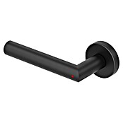 Diamond Doors Zimmertürgarnitur L-Form Premium Smart2Lock links (Schwarz, Türstärke: 38 mm - 45 mm, Edelstahl, L-Form, Links) | BAUHAUS