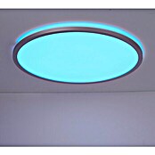 Brilliant LED-Deckenleuchte rund Tanida (46 W, Ø x H: 57 x 3,2 cm, Silber, RGBW) | BAUHAUS