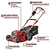 Einhell Power X-Change 18V Akku-Rasenmäher GP-CM 36/47 S HW Li (36 V, 4 Akkus, 4 Ah, Schnittbreite: 47 cm) | BAUHAUS